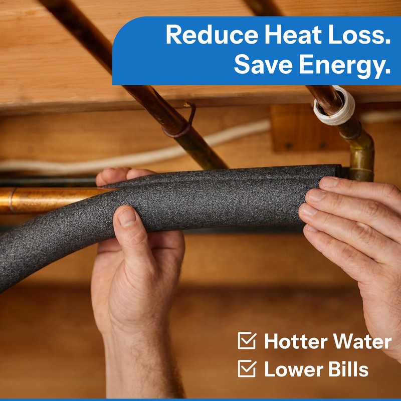 Foam King Insulating Foam Pipe Covers - 12 Pack Choose