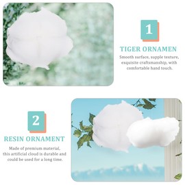 Abaodam Pack of 4 Cloud Blanket Lint Bedroom Cloud Children's Room Cloud Decoration Cloud Light Fluffy Clouds for Ceiling Fluffy Floating Clouds White 3D Hanging Lamp Wedding