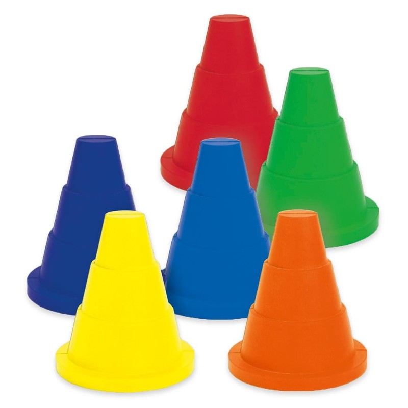 Betzold Sport Foam Cones 6 x Marker Cones - Soft