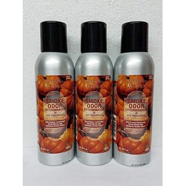 Smoke Odor Exterminator 198 gm/ 7 oz Large Spray Pumpkin & Spice Set of Three Cans.