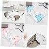 TEHAUX 4Pairs Tpu Side Shields for Glasses Reusable Eye Protection