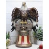 Independence Day American Glorious Bald Eagle Perching On Liberty Bell