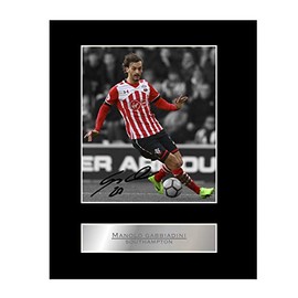Manolo Gabbiadini Signed Mounted Photo Display Southampton FC
