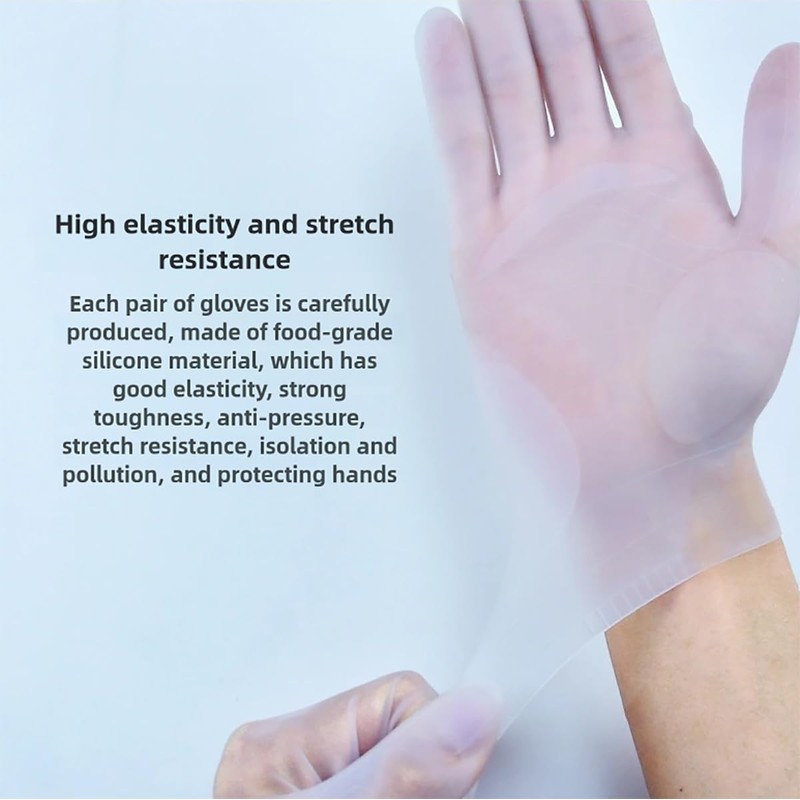 vodvob reusable silicone gloves, finger protectors for epoxy resin casting