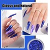 EODCI Dipping Powder, 28 g Blue Sequins Nail Dipping Powder,