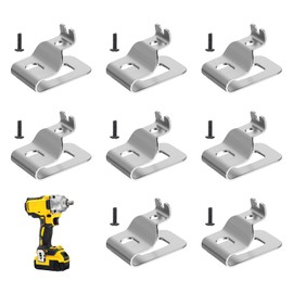 8 Pack Belt Clip Fit for Dewalt N26824, Tool Belt Drill Clip with Screws Stainless Steel for Dewalt, Hook Tools for 20v Power Tools