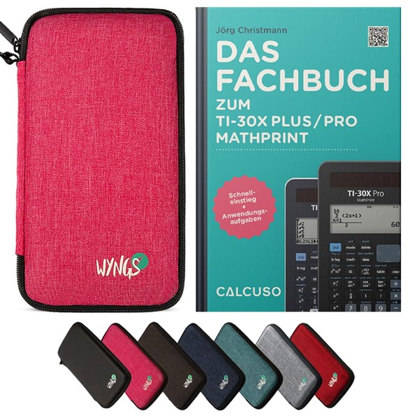 CALCUSO Accessory Standard Package Pink Compatible with TI-30X Plus/Pro Mathprint
