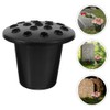 HANABASS Cemetery Grave Vase Inserts: 8pcs 16 Holes Cemetery Flowers