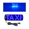 NBWDY Led Light Signs for Car,Blue Taxi Sign for Car