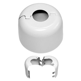 Fire Sprinkler Escutcheon Cup, Retrofit 2 Piece Escutcheon Pendant Cup White 1/2" IPS, For Fire Sprinkler Trim - 4 PK