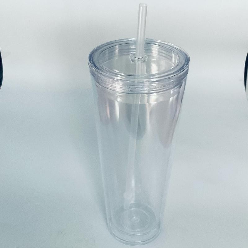 24oz Acrylic double walled snow-globe 5pk Drinkware