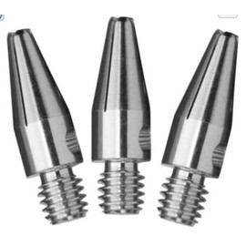 Silver Mini (Micro) Dart Shafts - 3 Sets (9 shafts), 2BA Short Length + O'rings - 3/4 in