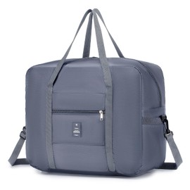 ALion-ots Carry On Bag, Foldable, Carry-on Bag, Shopping Bag, Boston Bag, Folding Bag, Clothes Bag, Carrying Bag, Sports, Large Capacity, Folding Bag, Luggage Bag, Folding Boston Bag, 1.1 gal (30 L),