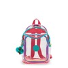 Kipling Jacinta Clear Backpack Peacock Pop Multi