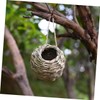 SUPVOX 3pcs Natural Grass Hanging Bird Hut Hand Woven Hummingbird