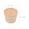 Totority 6pcs Mini Woven Baskets Decorative Tiny Baskets for Storage