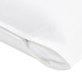 DECASATEXTIL Waterproof Cushion Cover 100% Cotton Extra Soft Waterproof Breathable Mite-Proof Antibacterial and Hypoallergenic (105x45cm)