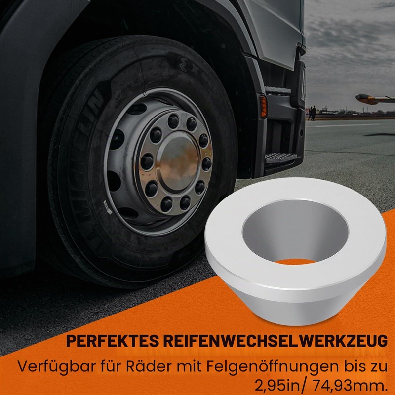 TKSE Manual Tyre Mount Centring Cone, Wheel Balancing Cone for
