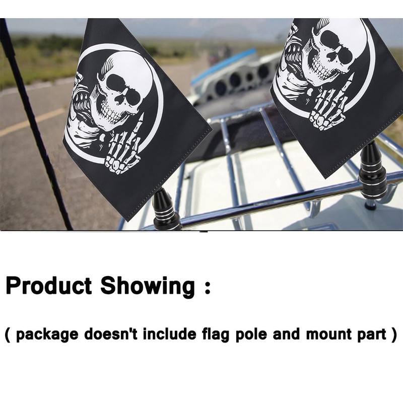 Pirate American Flag Bandana Crossbones Skull 6x 9'' Flags, Motorcycle