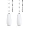 Dotlite Ceiling Fan Pull Chain Extender, 2pcs Wooden Decorative Pendant