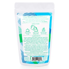 Tulippe Tea Cold Remedy Herbal Tea, Caffeine Free Tea, Echinacea Tea, Organic Tea Bags, Cold Relief Tea with Elderberries, Organic Herbal Tea, Vegan, Non-GMO & Organic Tea - 24 Tea Sachet Bags