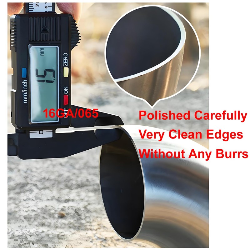 3" Exhaust Pipe Stainless Steel 90° elbow SS304 mandrel bend
