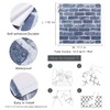 Timeet Blue Brick Wallpaper Peel and Stick Wallpaper 17.7" x