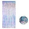 CUEMOON Glitter Curtains, Photo Background Glitter Colourful Rain Curtain Decoration