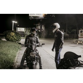 VCAN VX Lightweight Full Face Motorcycle Street Bike Helmet with Extra Tinted Visor DOT & ECE 22.05 Approved (Gloss Black Stream Red, Medium)