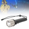 Diving Flashlight Black Dive Light 200lm 328ft IP68 Waterproof Compact