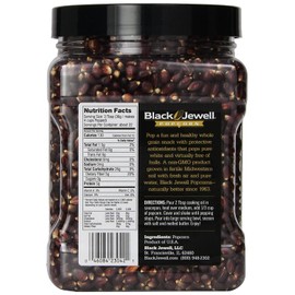 Black Jewell Crimson Hulless Popcorn Kernels 28.35 Ounces (Pack of 1)