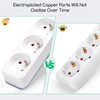 Aigostar 3-Way Power Strip with Switch, Multiple Socket with 5