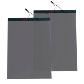 Filmbase Smart Film PDLC Switchable Smart Film Adhesive Smart Glass Film for Meeting Room Office Home etc. A4 Size (Grey)