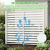 5 Ft x 4 Ft Air Conditioner Fence, White Vinyl