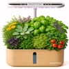 aGratHav Hydroponics Growing System Kit, Indoor Herb Garden, 14 Pods