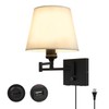 Bedside Wall Mount Light with Dimmable Switch and USB C+A