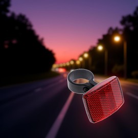 Cawhui Red Bike Rear Safety Warnning Reflector Plastic Safety Bike Rear Reflector Light Back Reflective Boards Night Decoration Wreath Wreath Pendant Reflectors Lights and Reflectors