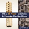 LTWFITTING Brass Barb Splicer Mender 10mm ID Hose Fitting Air
