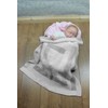 Knitting Pattern For Babies Blanket, Knitted Blanket Pattern, Log Cabin