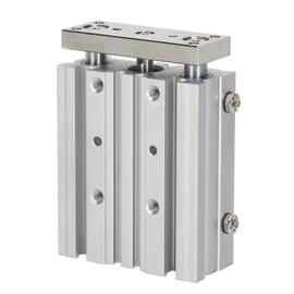 3 Bar Pneumatic Cylinder, 12 mm Bore, 40 mm Stroke, SMC Type, Double Acting Aluminium Alloy with Ducting, Hub, Mechanical Transmission Device, Tools for Industry