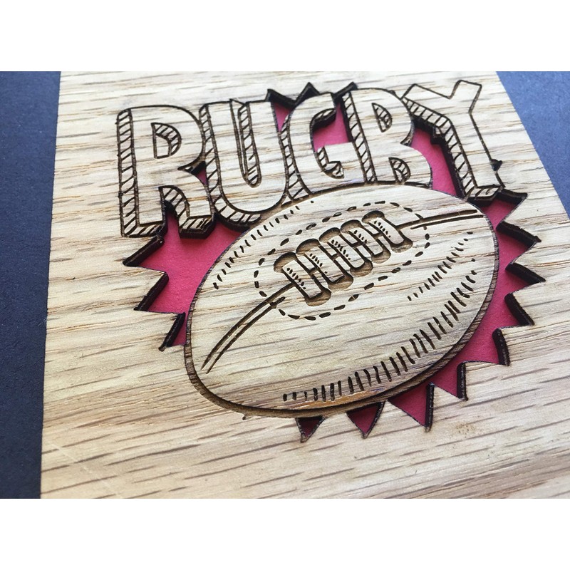 Rugby Picture Frame - 5x7 Frame Holds 3x4 Photo