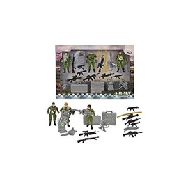 UMKYTOYS Combat Mission Special Forces Army Toy Soldiers Action Figures Playset With Accessories