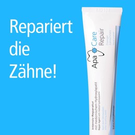Apa Care Repair 2 Tuben | Intensiv Reparatur für den Zahnschmelz Aufbau und gegen Mikrorisse und beginnende Karies | Zahnpflege mit Hydroxylapatit | Für empfindliche Zähne | 2 x 30 ml