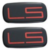 2PCS Epoxy resin LS EMBLEM Badge sticker decal Compatible For
