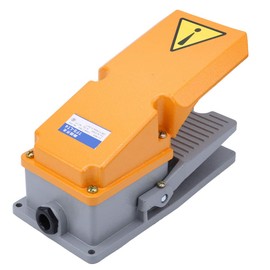 Joyzan Industrial Foot Switch, Foot Operated Pedal Controller, Heavy Duty Metal Momentary Foot Switch, Electric Power Foot Pedal Switch, Foot Pedal Switch, Foot Pedal, Foot Protection, Aluminium