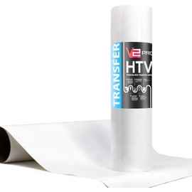 V2 Pro - Rollo de vinilo de transferencia de calor HTV (blanco, 30,5 x 304,8 cm)