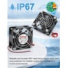 Wathai IP67 60mm x 25mm DC 12V Waterproof Small Fan