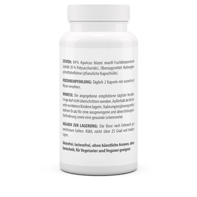 vitaworld Agaricus blazei Murrill Extrakt 500 mg, ABM, Madelpilz, Standardisiert