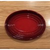 Le Creuset 6.5" Oval Spoon Rest LE CREUSET "Cerise" Red NWT Stoneware Ombre