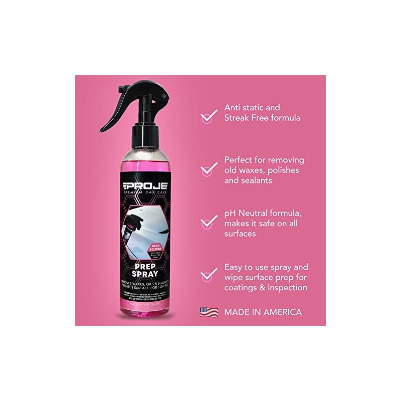 Prep Spray - Surface Prep Before Ceramic Coating - Removes